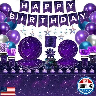 233 Piezas Espacio Galaxia Fiesta Decoración Estrella Fiesta Suministros Ramadán Fiesta Suministro Foto 1 de 4