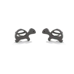 Cute Turtle Stud Earrings Stainless Steel Sea Ocean Animal Small Studs Earring M - Picture 1 of 3