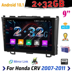 Android 11.1 9" Car Stereo Radio GPS Navi 2+32GB For Honda CRV 2007-2011+Camera - Picture 1 of 10