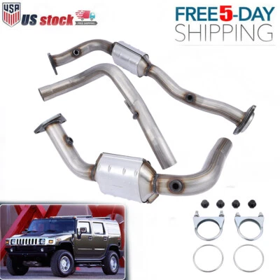 Both Side Catalytic Converter Set For Hummer H2 03-06 EPA Approved Left ＆ Right - Imagem 1 de 4
