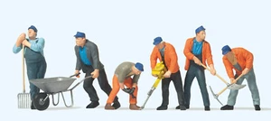 Preiser 65336 Track Workers (6) Figure Set O Gauge - Picture 1 of 1