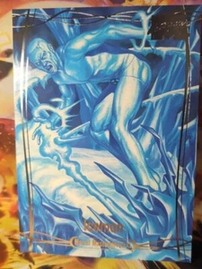 2024 Marvel Masterpiece XL ICEMAN #62 Silver Base 5x7 New NM HTF - Picture 1 of 2