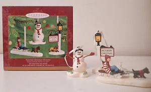 2001 Victorian Christmas Memories Hallmark Ornament 3 piece set Thomas Kinkade - Picture 1 of 5