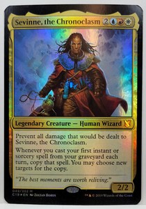 MTG Sevinne, The Chronoclasm Oversized Foil Commander Card 049/302 Mythic 2019