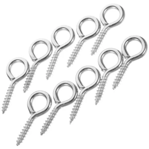 10 Pcs Sheep Eye Nails Bolt Hooks for Indoor Cable Fixing Supplies - Picture 1 of 12