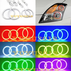 RGB halo ring for Nissan Altima Sedan 07-09 headlight Bluetooth angel eye DRL - Picture 1 of 12