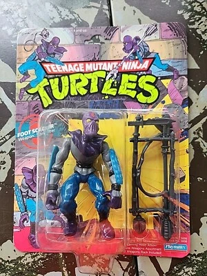 Teenage Mutant Ninja Turtles TMNT Foot Soldier 1990 Playmates Sealed - Image 1 of 4