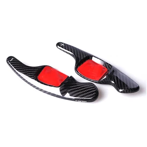 Carbon Fiber Steering Wheel Shift Paddle Extension For Volkswagen Lamando CC Blk - Picture 1 of 9