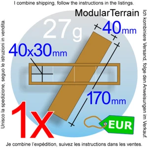 1x MDF Movement Tray 4x1 40x30mm Square Base Peana Bandeja De Movimiento Lasalle - Imagen 1 de 7