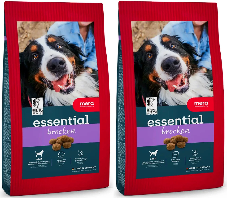 MERA DOG Hundefutter Brocken 2er SPARPAKET Trockenfutter für Hunde 2 x 12,5 kg - Bild 1 von 4