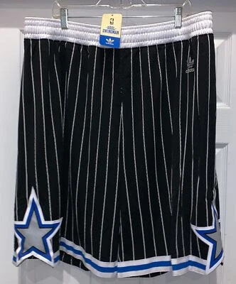 ADIDAS Orlando Magic Soul Swingman Black Pinstripe Basketball Shorts Mens S M L - Image 1 of 4