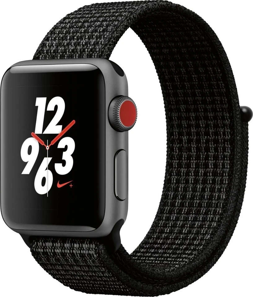 Apple Watch Nike+ Series 3 (GPS + Cellular) 38mm Space Gray Aluminum (MQL82LL/A) - Image 1 of 1