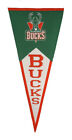 Milwaukee Bucks NBA GIANT SIZE Basketball Pennant 17x40 Wool Pennant