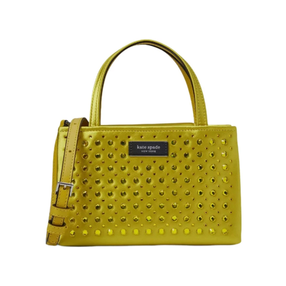 Kate Spade Sam Icon Crystal Embellished Mini Tote - Yellow - Image 1 of 1