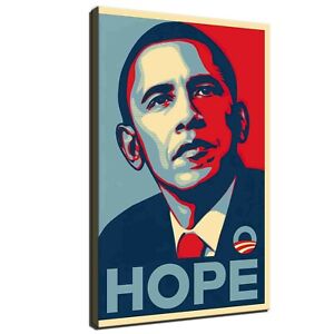 36x24" Frank Shepard Fairey "Barack Obama Hope" HD print on canvas fashion art