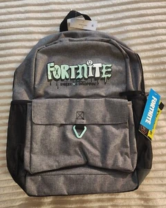Boys Mens Gift Accessories Video Game Fortnite Backpack Grey Laptop Sleeve - Picture 1 of 7