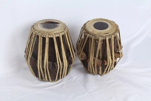 Vintage Tabla Drum Set Wood - Picture 1 of 5