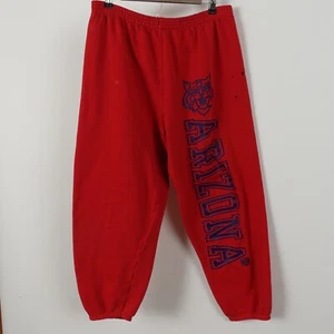 Vintage 90s Tultex Arizona Wildcats Sweatpants Size XL Made in USA REd - Picture 1 of 21