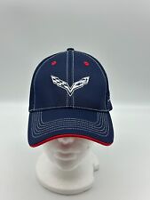 C8 Corvette Hat Cap Mens Adjustable Blue White Accent Stitching Stingray Logo