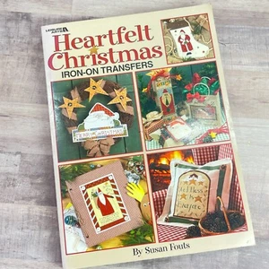 Heartfelt Christmas IRON ON Transfer Craft DIY Book Leisure Arts Susan Fouts - Picture 1 of 4