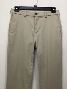 George Men’s Pants Khaki 30X30 Straight Leg Flat Front Stretch Good Condition  - Picture 1 of 21