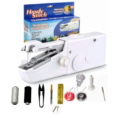 Mini Portable Smart Electric Tailor Stitch Hand-held Sewing Machine Home Travel - Image 1 of 4