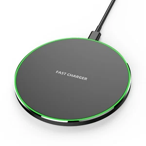 Almohadilla de carga inalámbrica rápida de 15 W - Cargador de teléfono inalámbrico universal para iOS y Android - Imagen 1 de 11