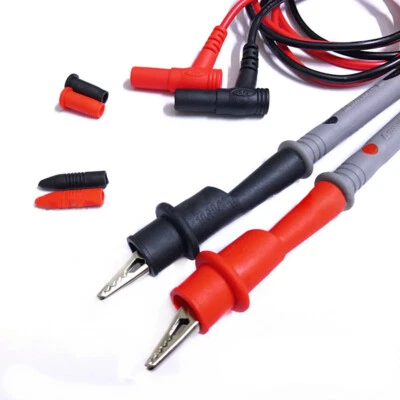 Multimeter Test Leads fit Fluke Meter Electrical Alligator Clip Probes 20A 1000V