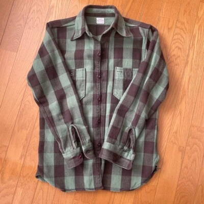 Camisa Warehouse Franela Cuadros Occidentales Talla Mediana Verde De Japón Foto 1 de 4