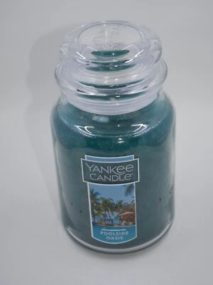 Yankee Candle 22 oz tarro junto a la piscina Oasis grande 22 oz TOTALMENTE NUEVO Foto 1 de 4