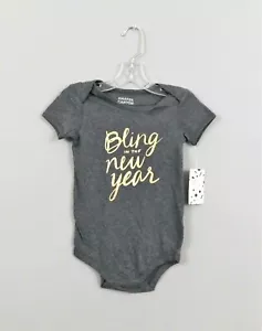 Harper Canyon Baby Girl One Piece, Bling in the New Year, Size 18M, Gray, New - Picture 1 of 3