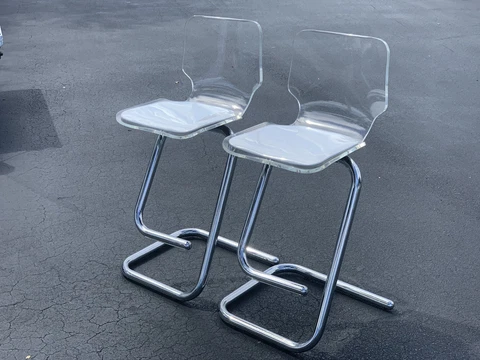1970s Vintage Liuigi Bardini Barstools for Hill Mfg - MCM Cover