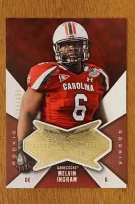 2012 SPx Finite Rookies 394/499 Melvin Ingram III Melvin Ingram F-MI Carolina RC - Image 1 of 2