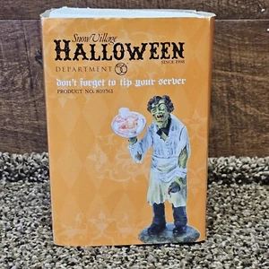 Dept 56 Halloween Don't Forget To Tip Your Server 809361 With Box Tested - Picture 1 of 8
