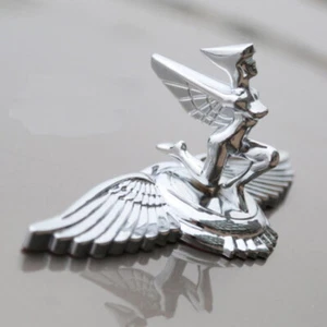 Legierung Nymphe Flügel Göttin Adler Auto Kühlerfigur Emblem Abzeichen Aufkleber - Bild 1 von 28