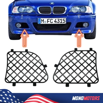 2 PIEZAS REJILLA PARACHOQUES M3 "METAL" BMW E46 51117893331 ENTREGA GRATUITA 3-5 DÍAS Foto 1 de 3
