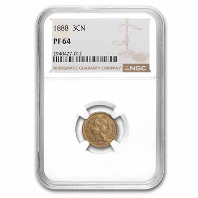 1888 Three Cent Nickel PF-64 NGC - Image 1 of 3