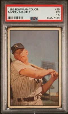 Bowman Color 1953 - Mickey Mantle #59 Foto 1 de 3
