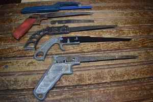 METAL SAW HAND TOOL HACKSAW BLADE HOLDER KEYHOLE SAW POCKET TOOLS 6PC LOT CUT - Picture 1 of 18