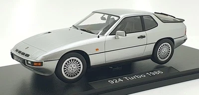 KK 1/18 Scale Diecast KKDC180901 - 1986 Porsche 924 Turbo - Silver - Image 1 of 4
