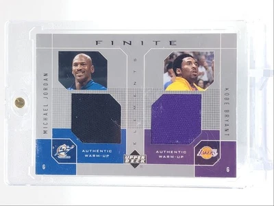 MICHAEL JORDAN KOBE BRYANT 2002-03 UD ELEMENTS FINITE WARM-UP PATCH Q1300 - Image 1 of 2