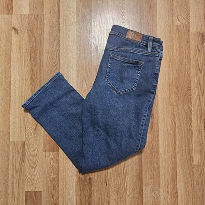 Pantalones de mezclilla Lands’ End para mujer talla 10 Petite lavado medio elásticos tiro medio rectos Foto 1 de 4