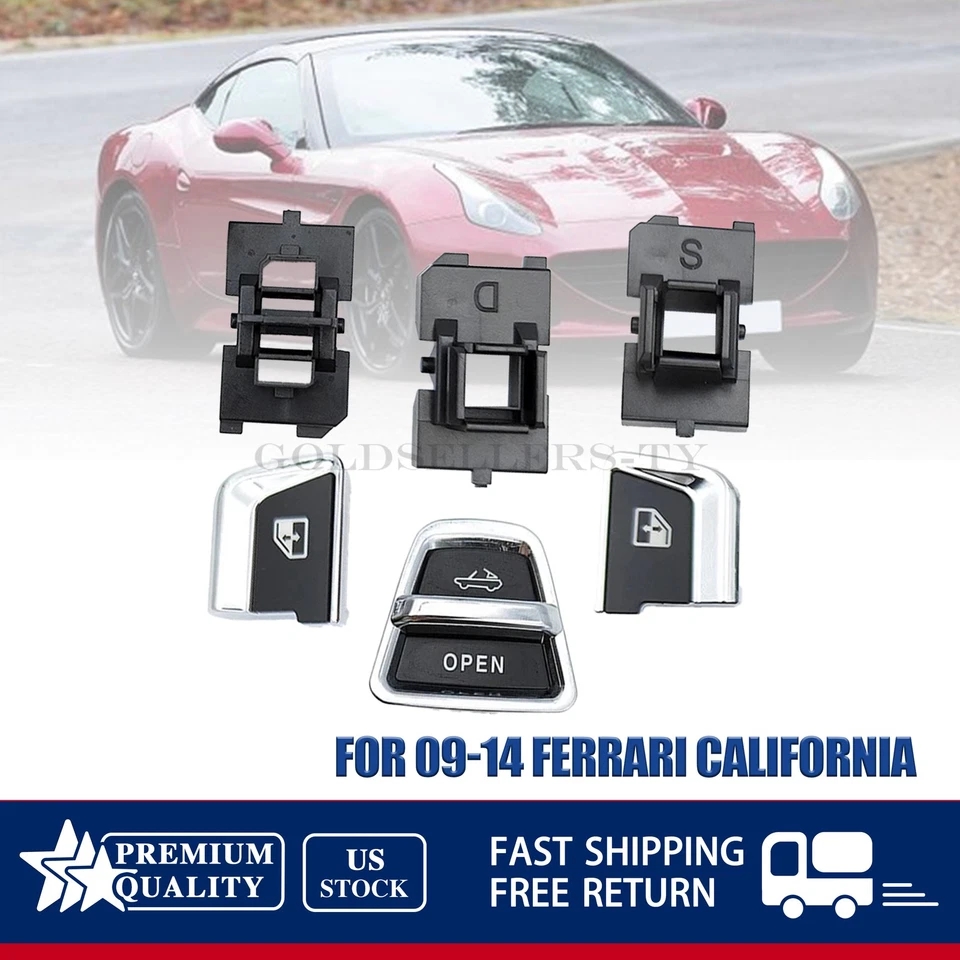 Left Right Roof Control Power Window Button+Bracket For 09-14 Ferrari California - Image 1 of 4