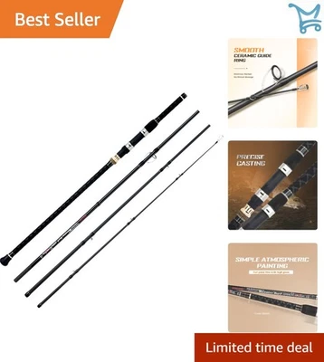 Caña de pescar giratoria de grafito surf 9-12 pies extra pesada acción rápida ligera Foto 1 de 4