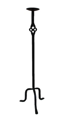 Wrought Cast Iron Candle Holder Twisted Basket 35.5" High Pier 1 - Image 1 of 4