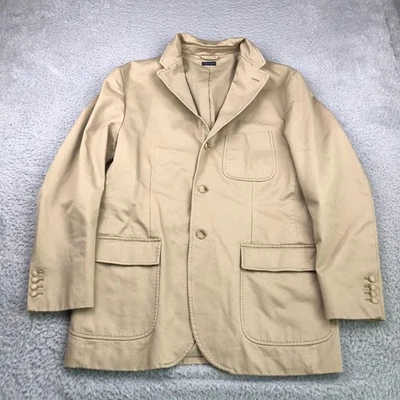 Blazer deportivo vintage Polo Ralph Lauren para hombre L caqui algodón safari abrigo chaqueta Foto 1 de 4