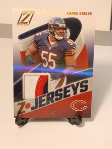 Lance Briggs 2021 Panini Zenith Z-Jerseys /50 Player Worn Patch #Z-LB - Picture 1 of 6