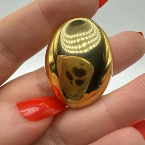 Colgante Hinchado Cabujón Relleno Oro Amarillo 9ct Estate Grueso Diseño Peso 14g - Imagen 1 de 9