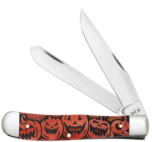 Case xx Knives Jack-O-Lanterns Orange Bone Trapper 10614 rostfrei Taschenmesser - Bild 1 von 5