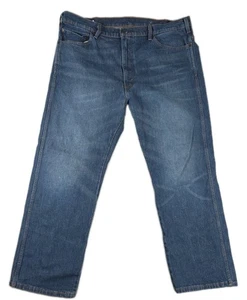 Levi's Western fit Men's Denim Jeans Stretch Straight Leg 42x32 Blue - Picture 1 of 16